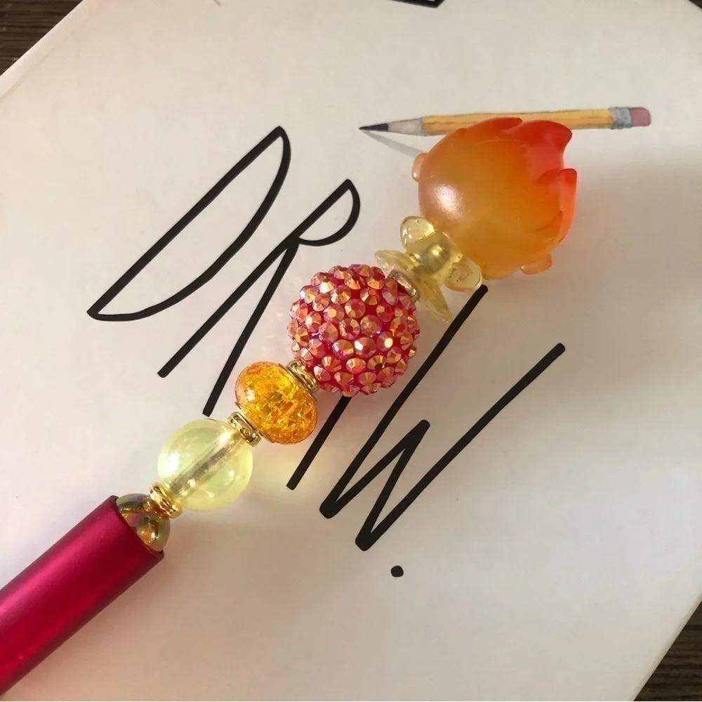 Disney Doorables: The Incredibles: Jack-Jack with Fire power handmade beaded pen